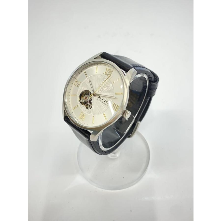 SKAGEN◇自動巻腕時計/アナログ/ステンレス/SLV/BLK/SKW6711