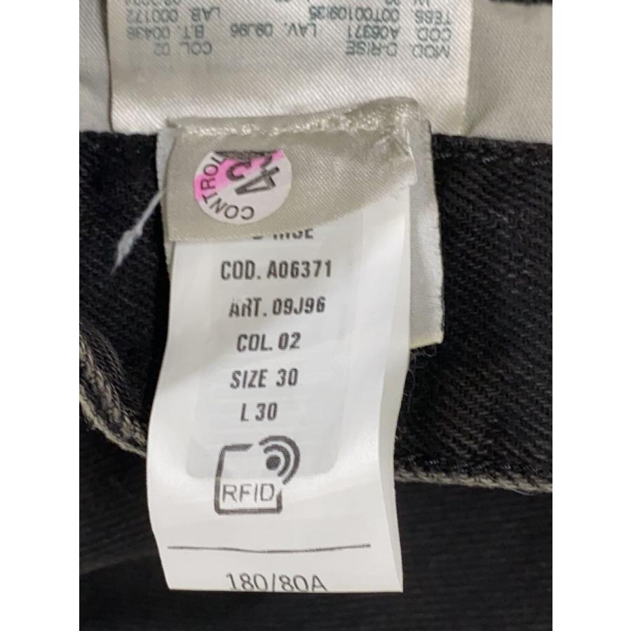 DIESEL◇D-Rise 007f6 Straight Jeans/30/コットン/BLK/A06371