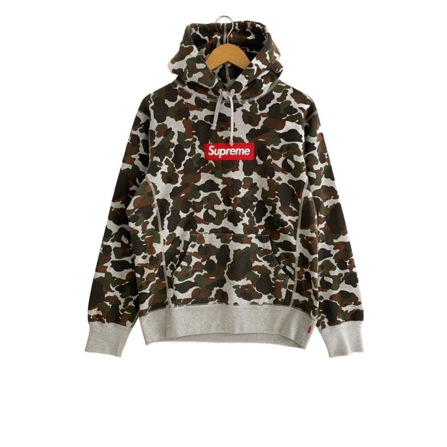 Supreme◇12AW/Box Logo Hooded Sweatshirt CAMO/パーカー/M/コットン 