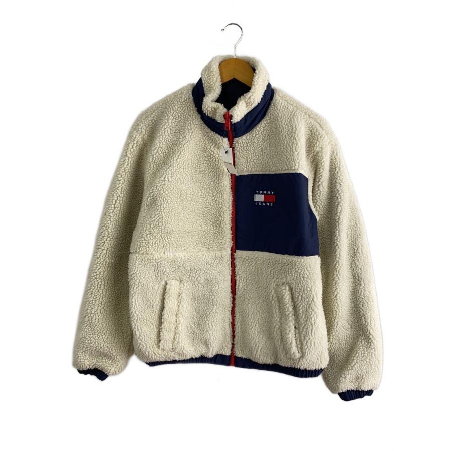 TOMMY JEANS◇リバーシブルボア×ナイロンジャケットフリースジャケット