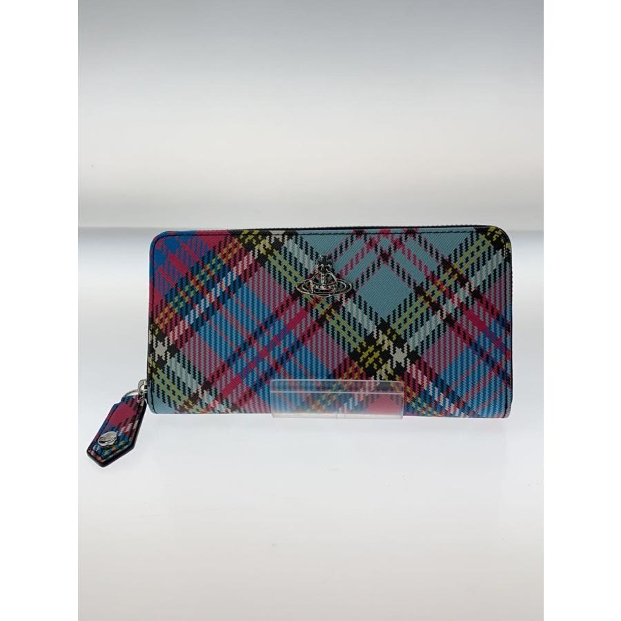 Vivienne Westwood◇長財布/PVC/マルチカラー/チェック/レディース 