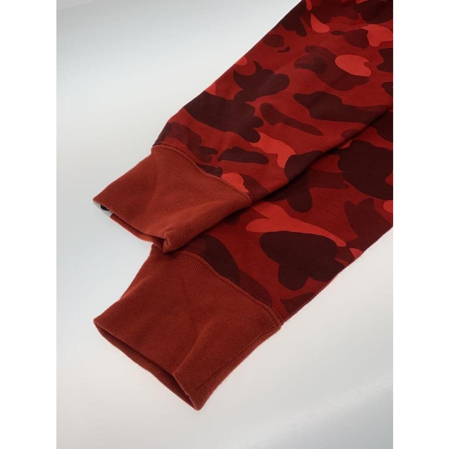 A BATHING APE◇シャークパーカー/M/コットン/RED/総柄/001ZPK201007M