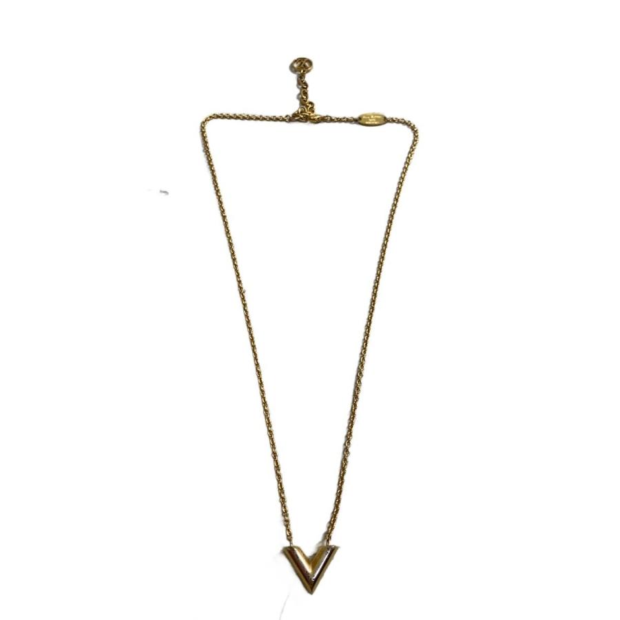 LOUIS VUITTON◆ネックレス・エセンシャルV/--/GLD/トップ有/レディース//_1