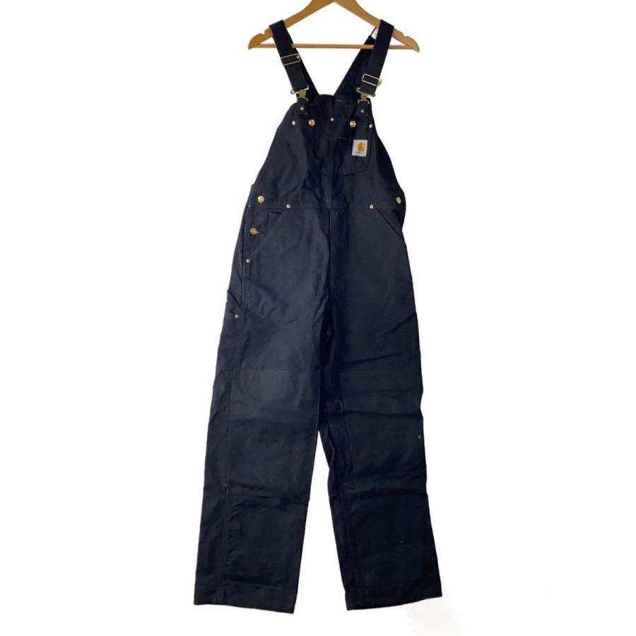 Carhartt◇カーハート/オーバーオール/32/コットン/BLK/R01 BLK