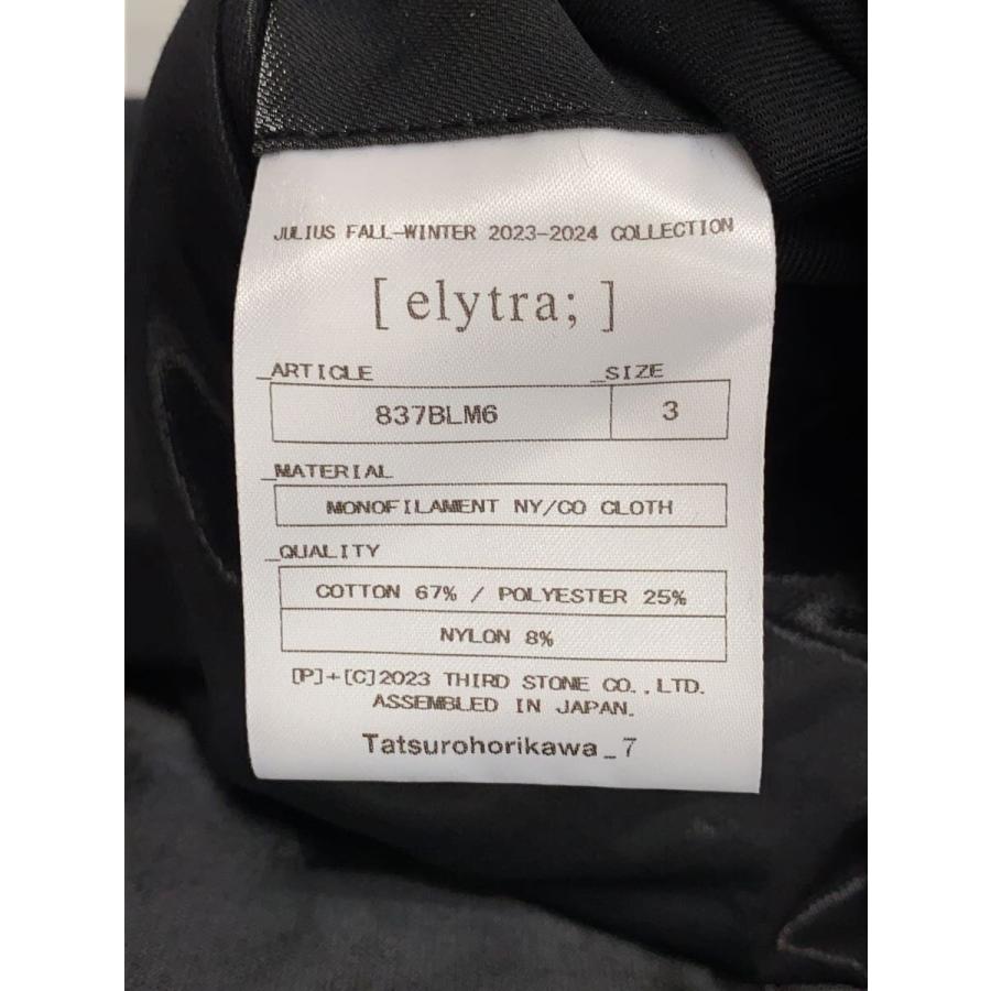 JULIUS◇23AW/MONOFILAMENT NY/CO CLOTH/3/ブラック/837BLM6 JULIUS◇23AW/MONOFILAMENT NY/CO CLOTH/3/ブラック/837BLM6