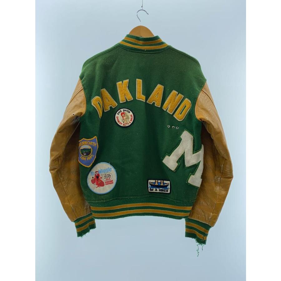MLB◇80s/スタジャン/グリーン/ヴィンテージ : セカンド MLB◇80s/スタジャン/グリーン/ヴィンテージ : セカンド