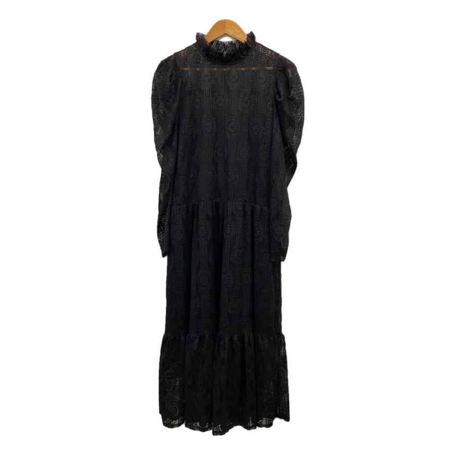 acka ワンピースBLACK ackaワンピースブラックサイズ1 1サイズ】sheer over one-piece（black