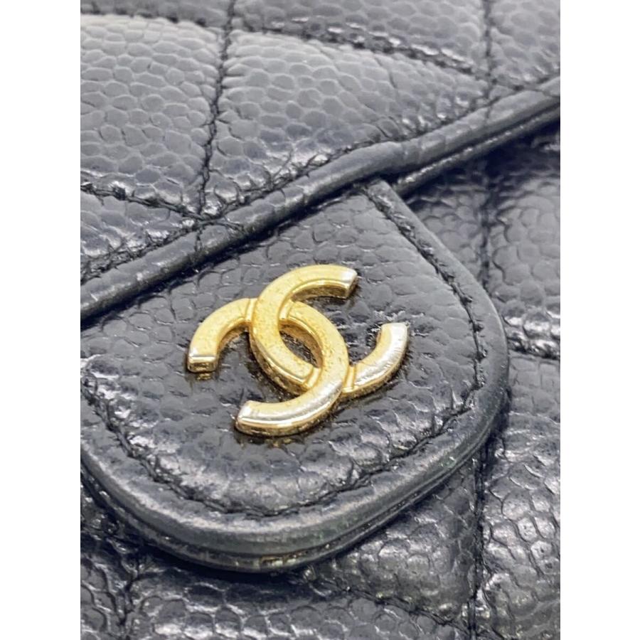 CHANEL◇3つ折り財布/羊革/BLK/レディース/AP0232 : セカンド 