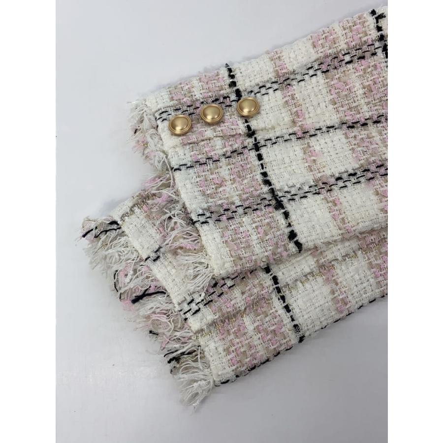 SNIDEL◇25SS/ツイードジャケット/ジャケット/0/ポリエステル/ピンク