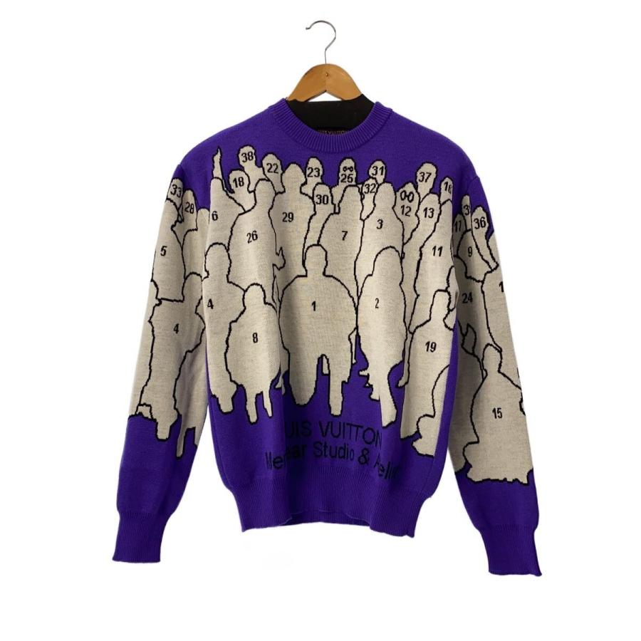 LOUIS VUITTON◇22AW/スタジオジャガードニット/ニット・セーター/XS