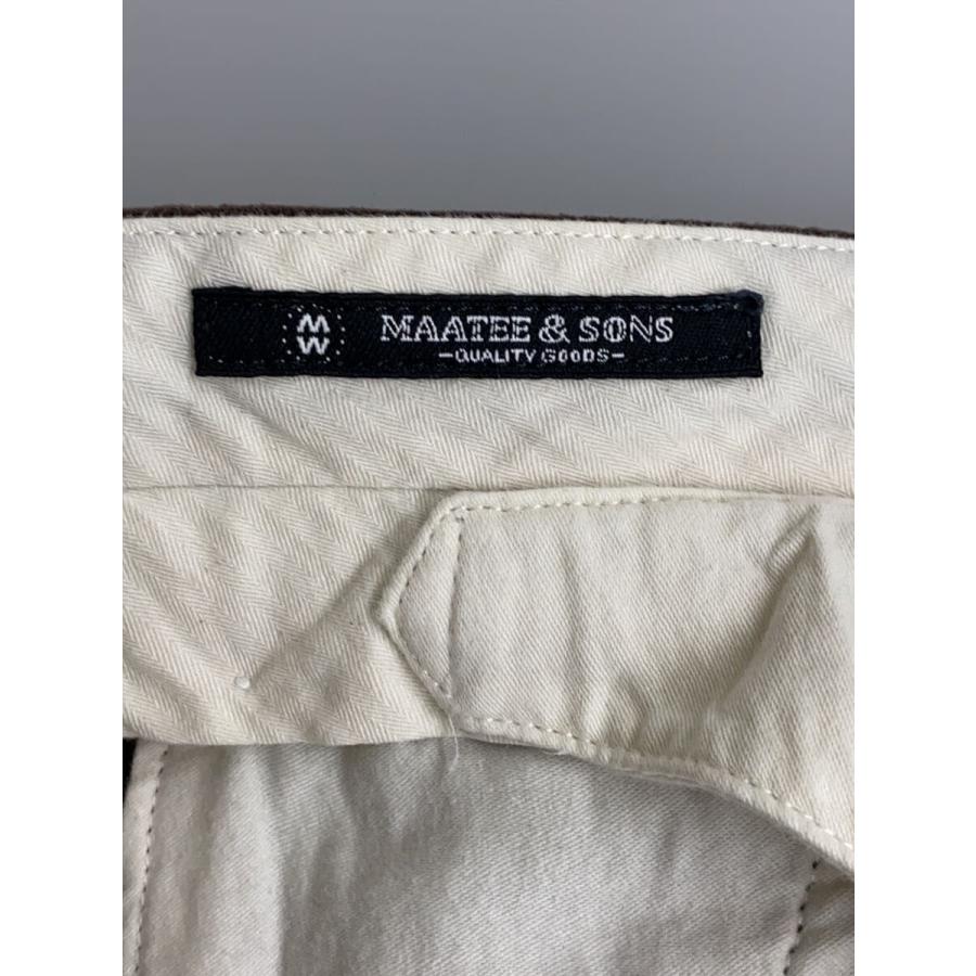 MAATEE&SONS◇俺のCHINO-PAN/3/コーデュロイ/BRW/無地/MT2303-0205A