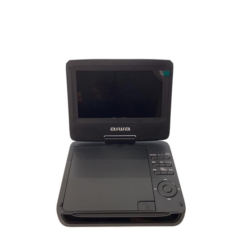 新品 aiwa ポータブルDVDプレーヤー XDP-50(B) ブラック 7V型 アイワ 7