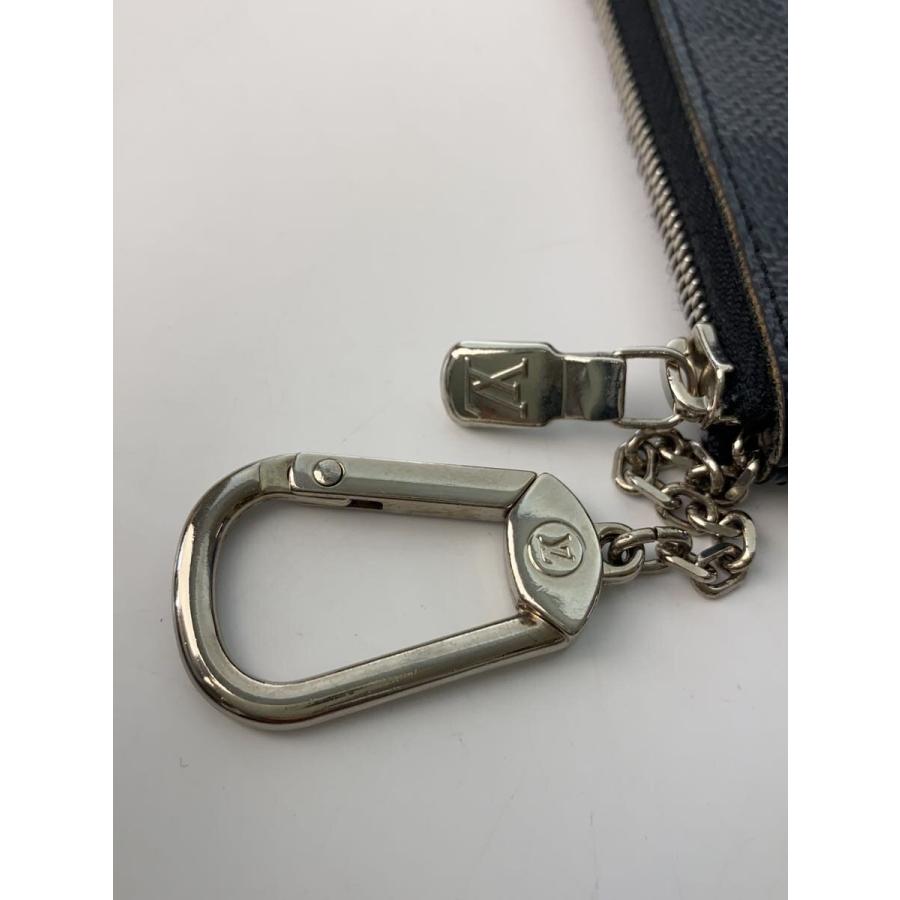 LOUIS VUITTON◇カー・キーケース_ダミエ・グラフィット/PVC/BLK
