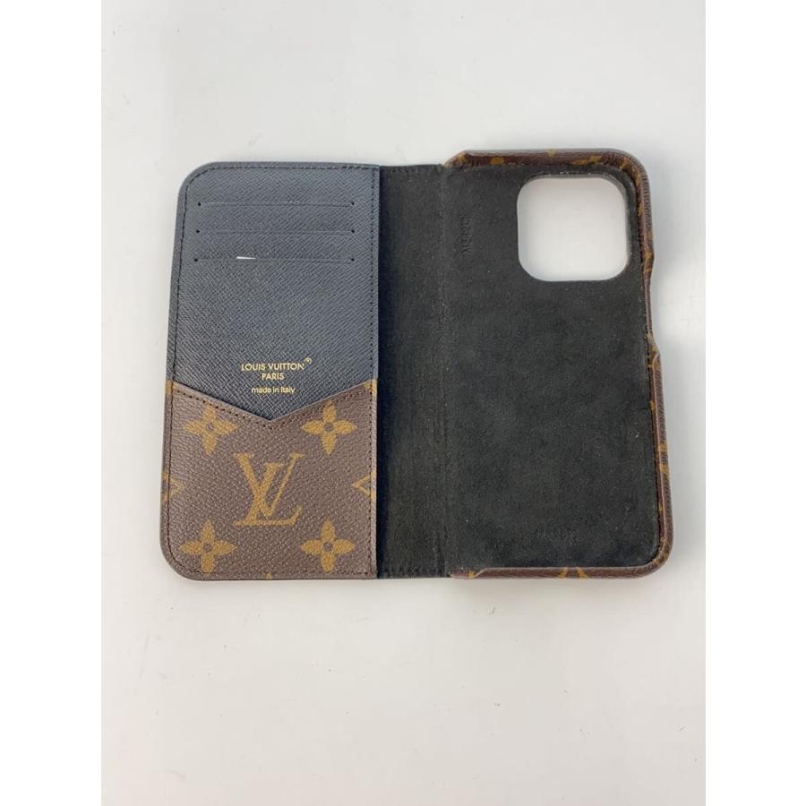 【極美品】ルイヴィトン iPhone15 Pro スマホ モノグラム フォリオ LOUIS VUITTON◇iPhone15PRO・フォリオ_モノグラム・マカサー/レザー