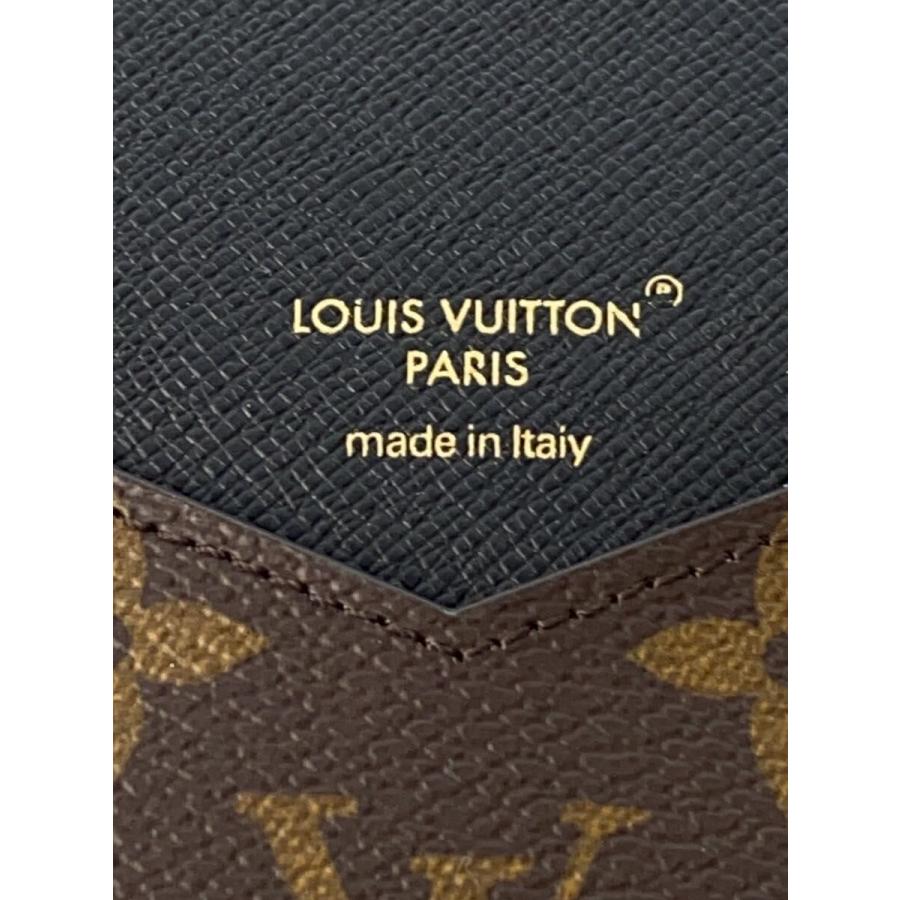 LOUIS VUITTON◇iPhone15PRO・フォリオ_モノグラム・マカサー/レザー