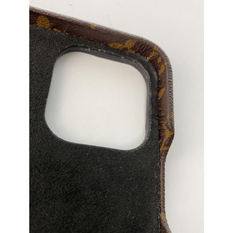 LOUIS VUITTON◇iPhone15PRO・フォリオ_モノグラム・マカサー/レザー