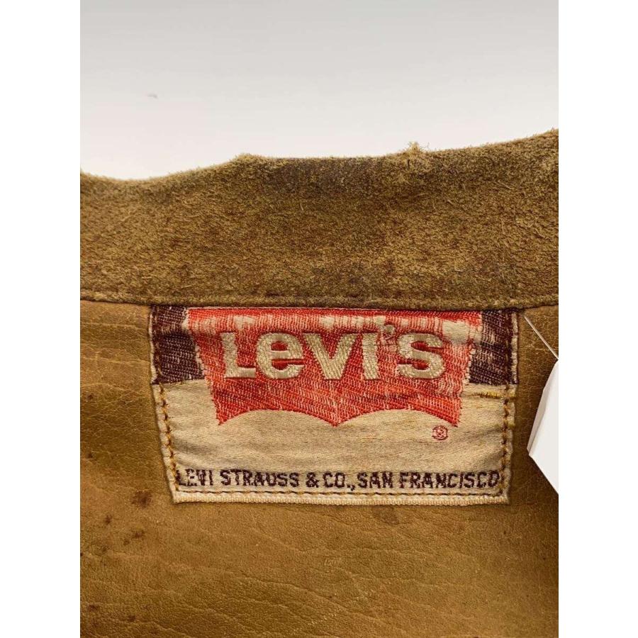 Levi's◇Gジャン/レザー/CML/BIG E/スウェードトラッカージャケット