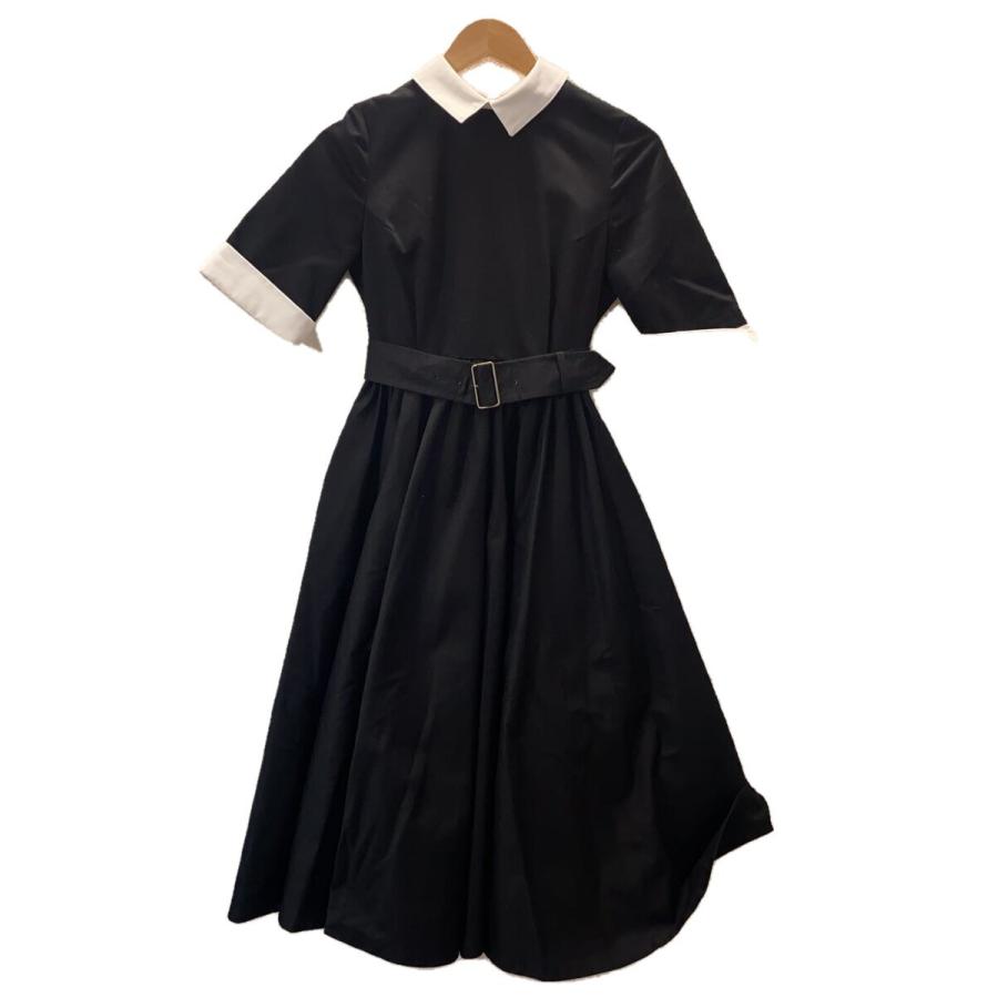 foufou◇THE DRESS #22/bicolor one piec半袖ワンピース/0/コットン  