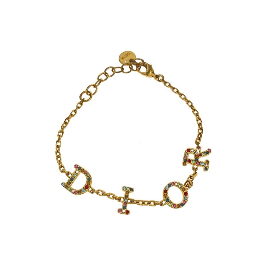Christian Dior◇ブレスレット/--/ラインストーン/GLD/レディース