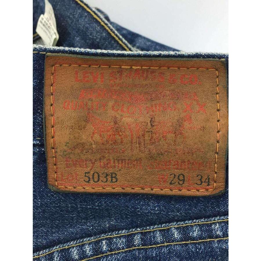 Levi’s◆ボトム/--/コットン/IDG/無地/503B/刻印J22/93年製/赤耳｜ssol-shopping｜04