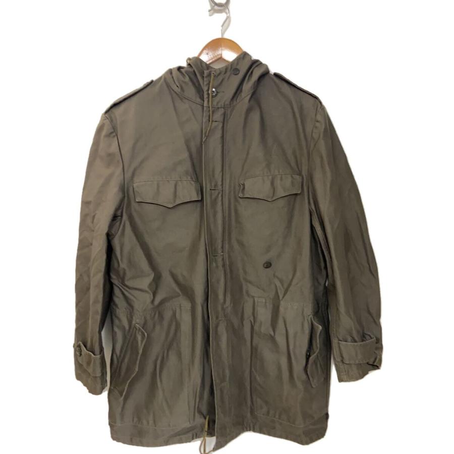 GERMAN MILITARY◇ドイツ軍/モッズコート/コットン/KHK/無地/8415-12