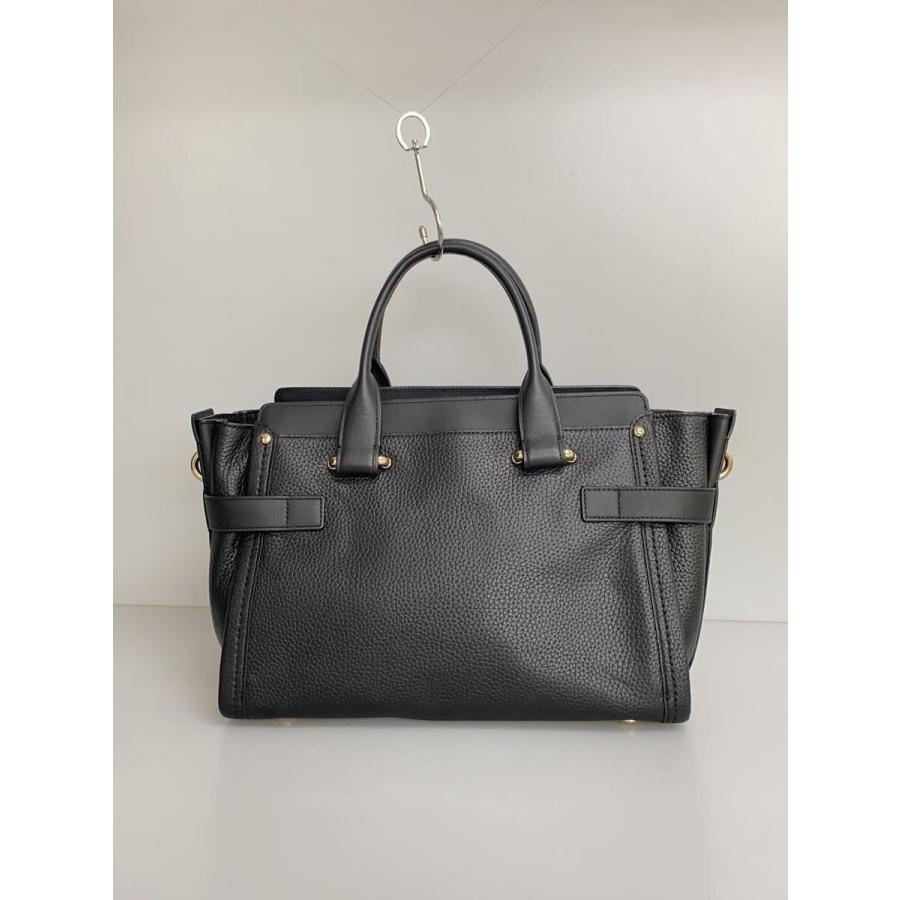 COACH◇ソフトスワッガー・キャリーオール_ブラック/レザー/BLK/無地 