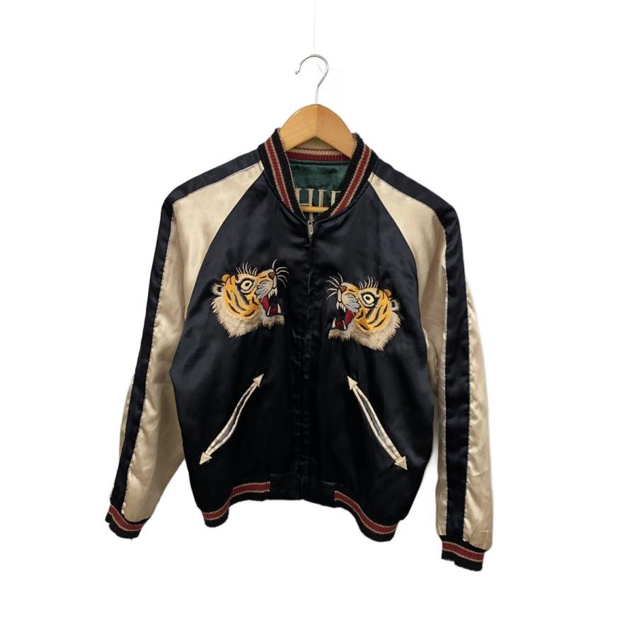 TAILOR 東洋◇スカジャン/S/ポリエステル/BLK/総柄/tt11381