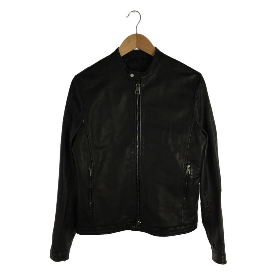 TAGLIATORE◇シングルライダースジャケット/48/羊革/DDI19-01/STONE  