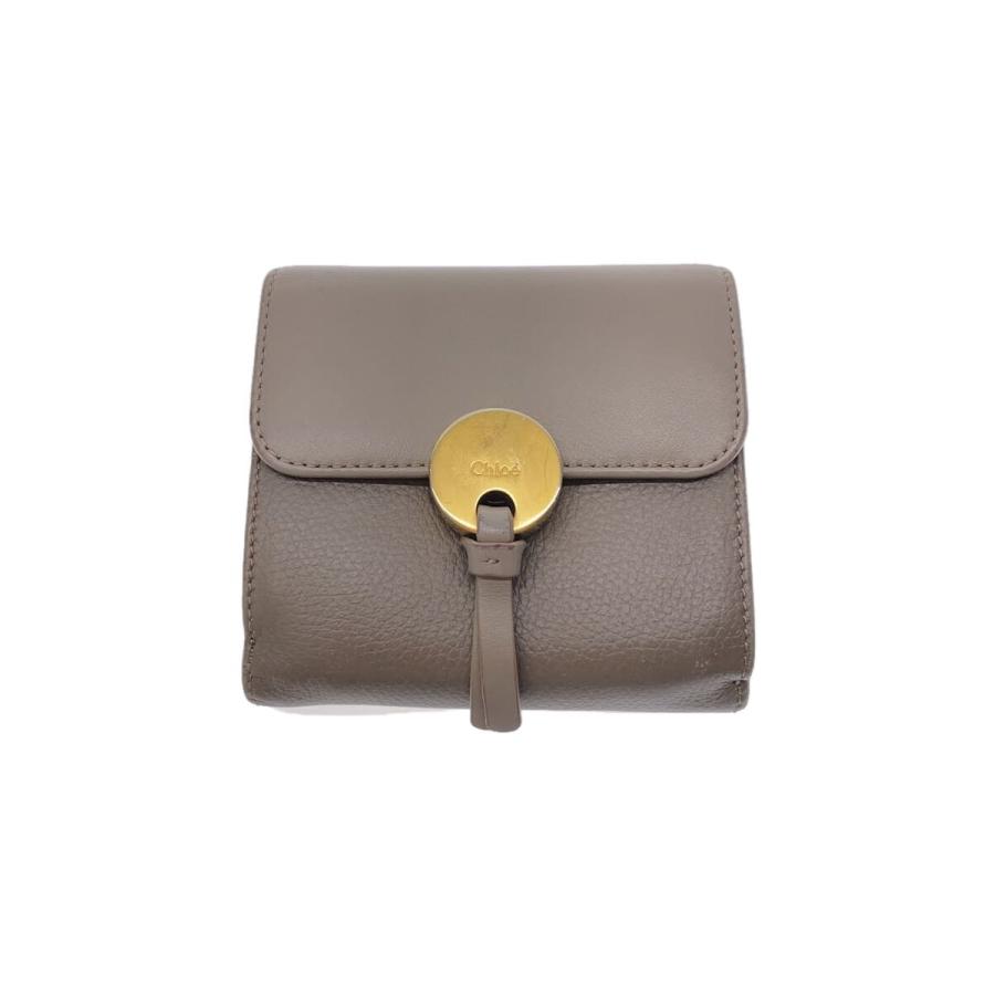 Chloe / 3つ折り財布/レザー/BEG/無地/レディース/9SP066 A88 6H7/小銭ヨゴレ Chloe◇3つ折り財布/レザー/BEG/レディース : セカンドストリートYahoo