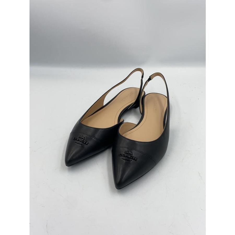 COACH◇パンプス/US7.5/BLK/ヴァレリースリングバック : セカンド