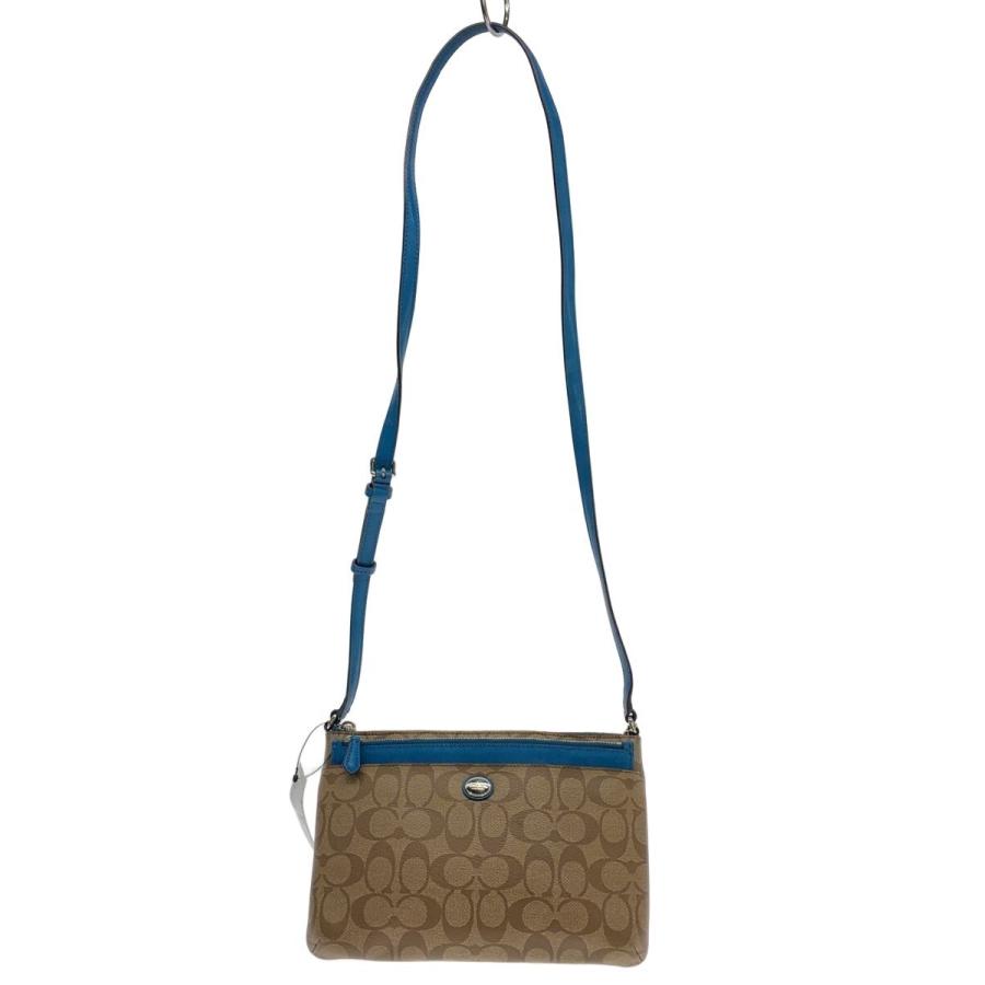 COACH シグネチャー PVC レザー ショルダーバッグ 新品タグ付 COACH◇ショルダーバッグ_シグネチャー/PVC/BRW : セカンドストリート