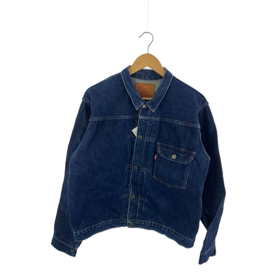 Levi's◇Gジャン/44/コットン/インディゴ/506XX/バレンシア工場/革