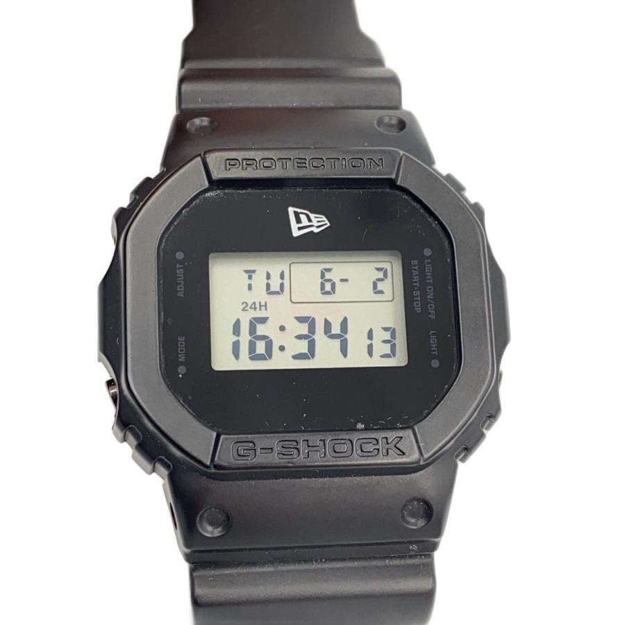 CASIO◇クォーツ腕時計/アナログ/ラバー/BLK/BLK/SS/DW-5600VT