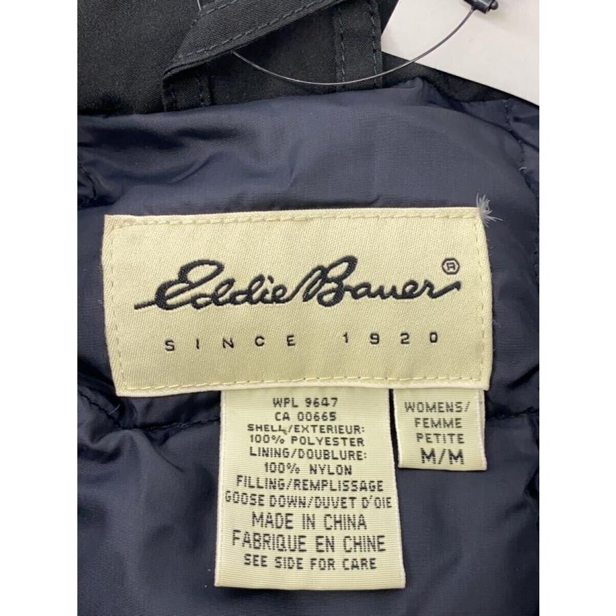 EDDIE BAUER◇ダウンジャケット/M/ポリエステル/BLK/無地/33467
