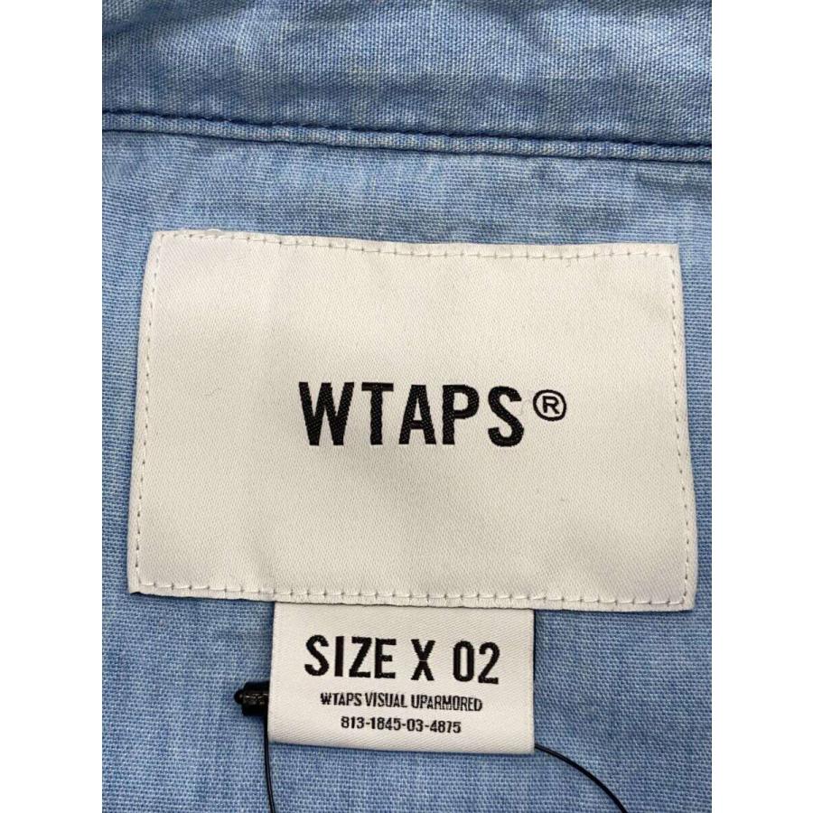WTAPS CHAMBRAY LS 02 白BDシャツ 付属品セット 日本製 WTAPS ダブルタップス 21AW BUDS/LS/COTTON.SERGE 212BRDT-SHM02