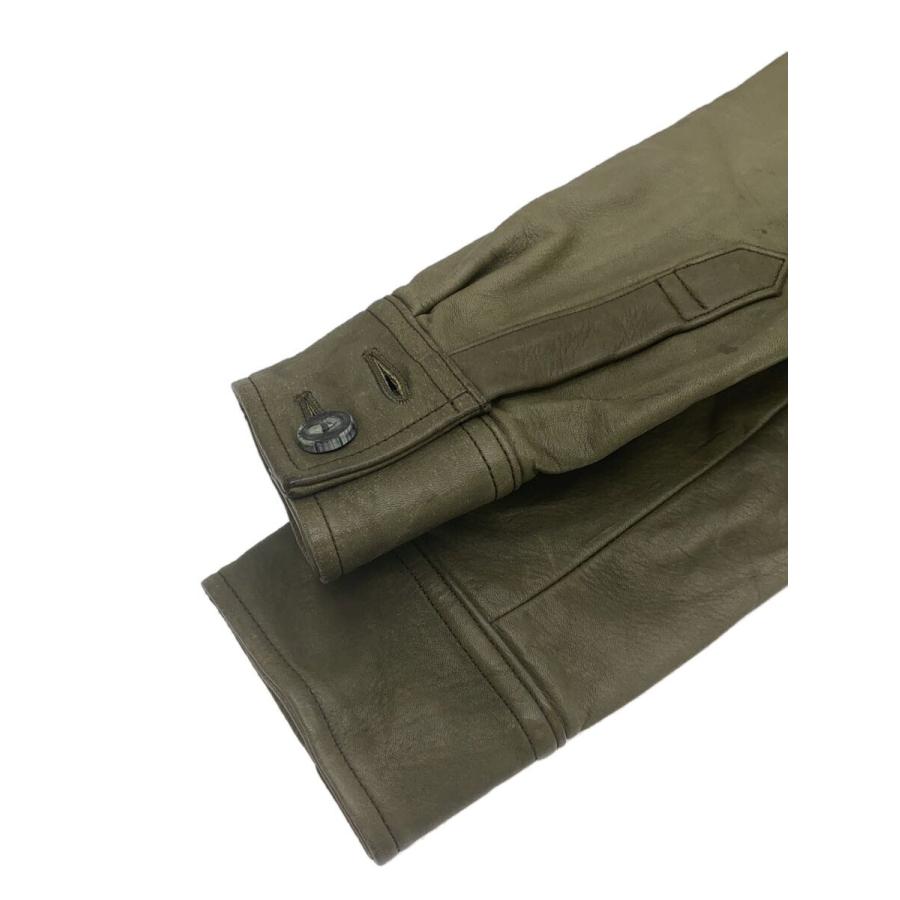 RED MOON◇レザージャケット・ブルゾン/40/牛革/GRN : セカンド