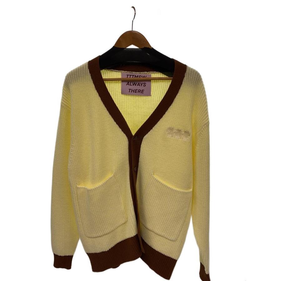 TTT_MSW◇カーディガン(厚手)/M/コットン/YLW/TTT-2023AW-KT01
