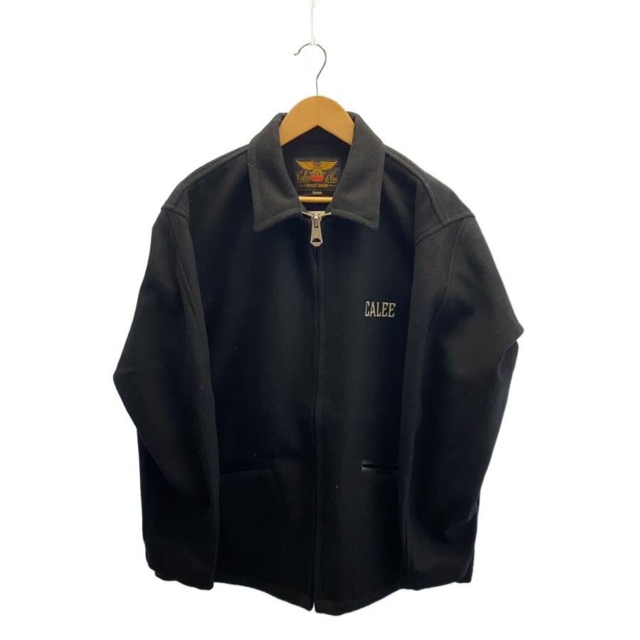 CALEE◇ジャケット/XL/ウール/BLK/無地/CL-23AW056/MELTON WOOL SPORTS 