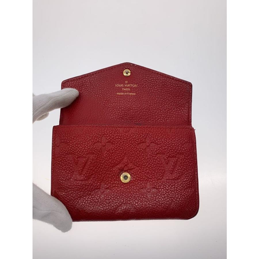LOUIS VUITTON◇ポシェット・クレ_モノグラム・アンプラント_RED_