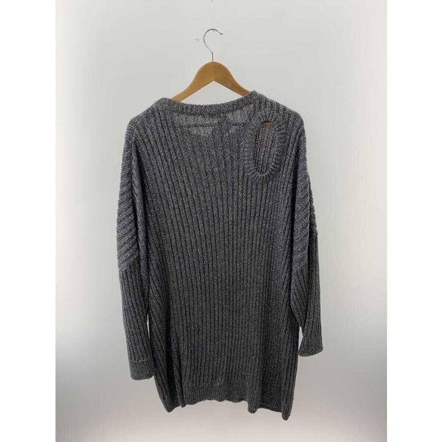 RAF SIMONS◇19SS/ラメニット/ニット・セーター(厚手)/S/ポリエステル 