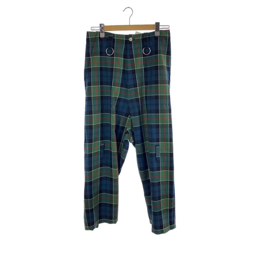 23SS キディル チェック ZIP ワイドパンツ 44サイズ 日本製