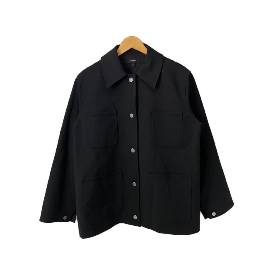 theory◇25SS/Neoteric Twill Utility Jacket/ジャケット/S/BLK/01