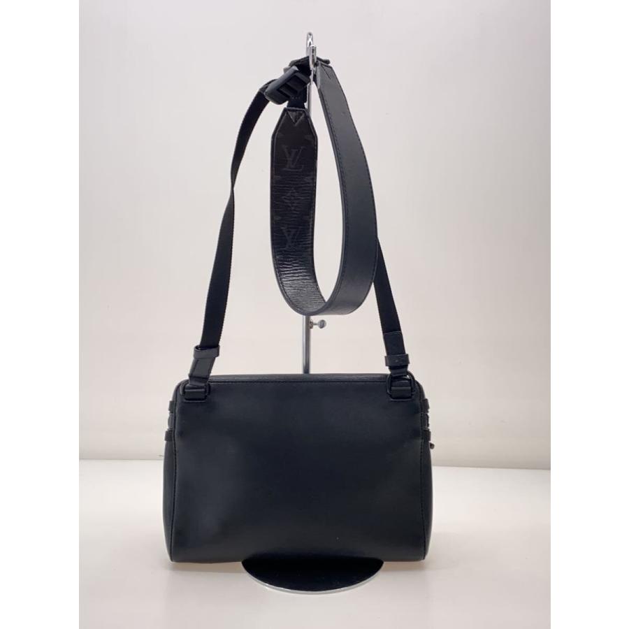 LOUIS VUITTON◇メッセンジャーPM_ダーク・アンフィニティ_BLK/牛革