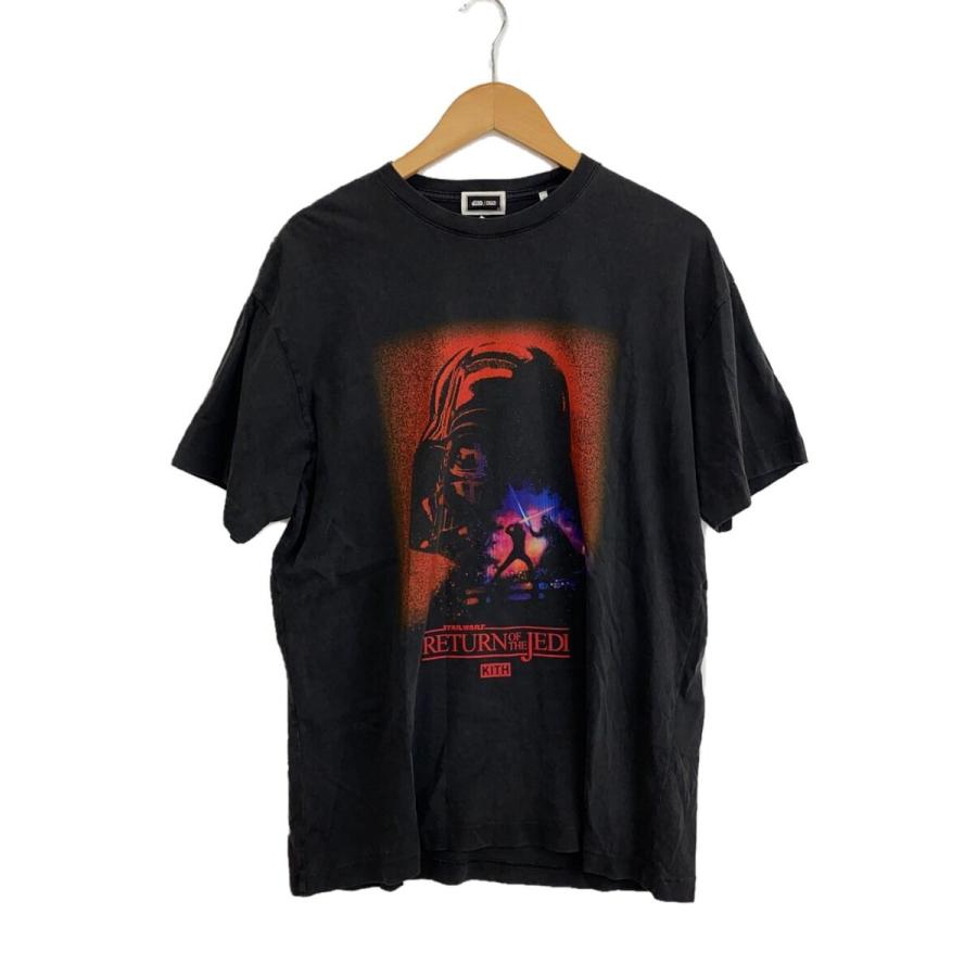 KITH◇×STAR WARS/Darth Vader Poster Tee/Tシャツ/M/コットン/BLK