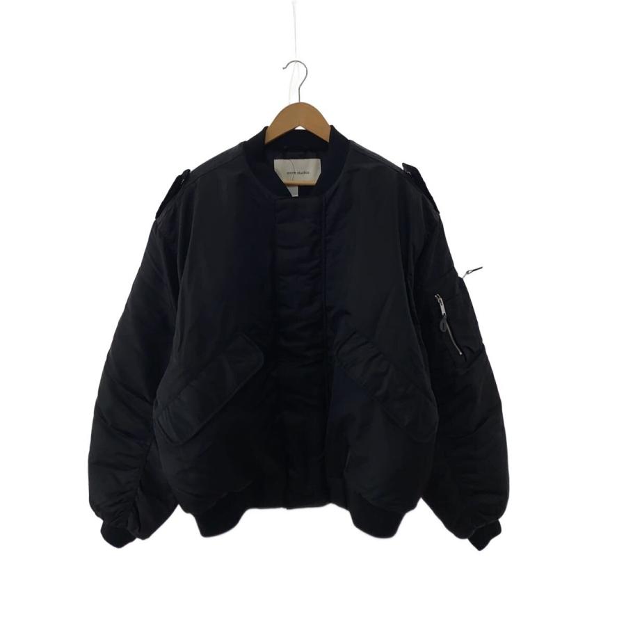entire studios◇V-22 BOMBER JACKET/M/ナイロン/BLK/ES2305 PO0166