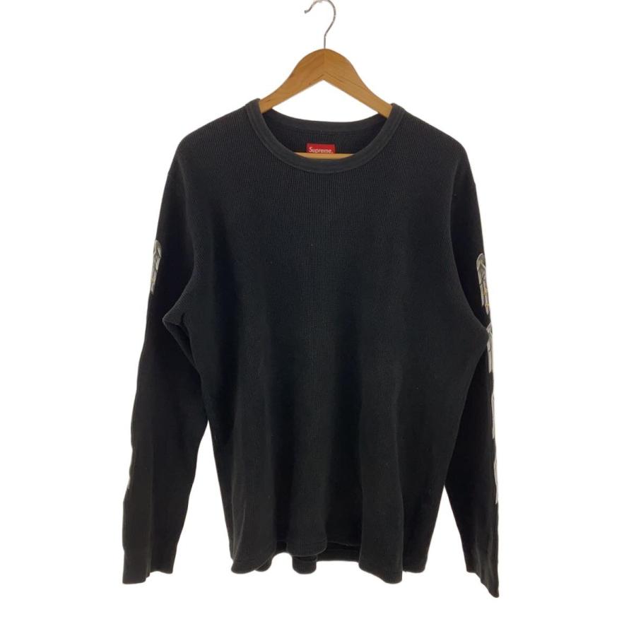 Supreme◇SLAYER/16aw/長袖Tシャツ/L/コットン/BLK : セカンド