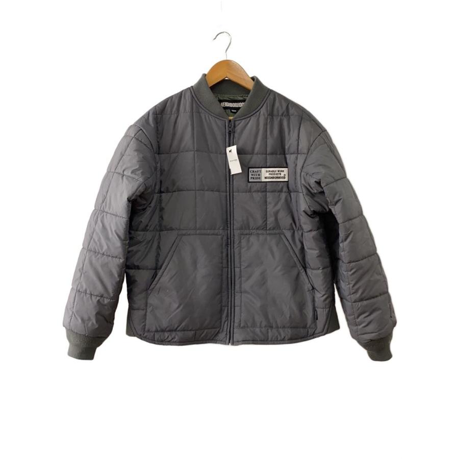 NEIGHBORHOOD◇25AW/REVERSIBLE PADDED JACKET/M/GRY/無地/252TSNH