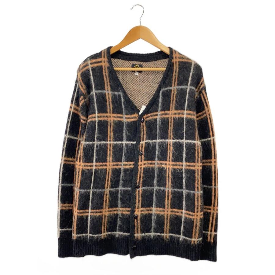 Needles◇カーディガン(厚手)/S/モヘア/BLK/チェック/LQ470 : セカンド