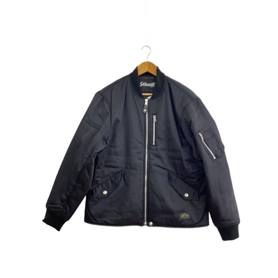 Schott◇フライトジャケット/L/コットン/BLK/3122076 : セカンド