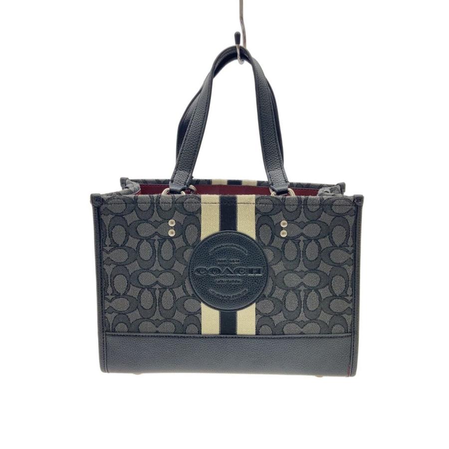 COACH コーチ トートバッグ C4113 ブラック 2WAY ショルダー COACH◇デンプシー2WAY/トートバッグ/キャンバス/BLK/総柄/4113